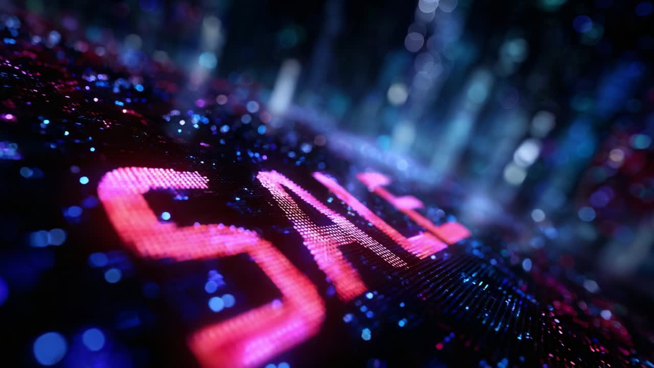 Captivating Digital Display of Promotional Offer Highlighting 'Sale' in Dynamic, Colorful Backdrop, Perfect for E-commerce or Marketing Enhancement, Evoking Excitement and Urgency for Shoppers