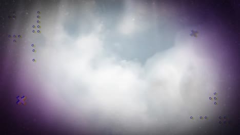 animación de marcadores y procesamiento de datos en nubes
