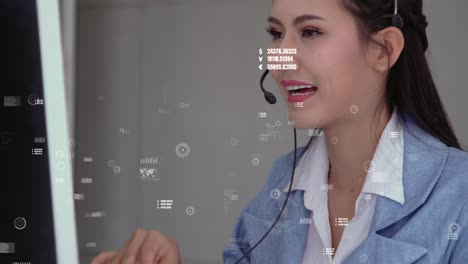 el centro de llamadas de soporte al cliente proporciona datos en visión conceptual.