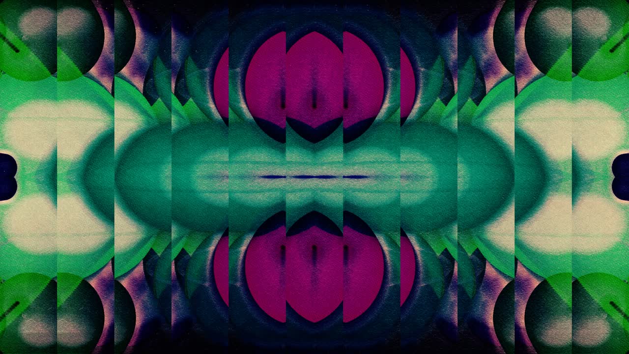 Loop di sfondo animato astratto, simmetrico e vibrante