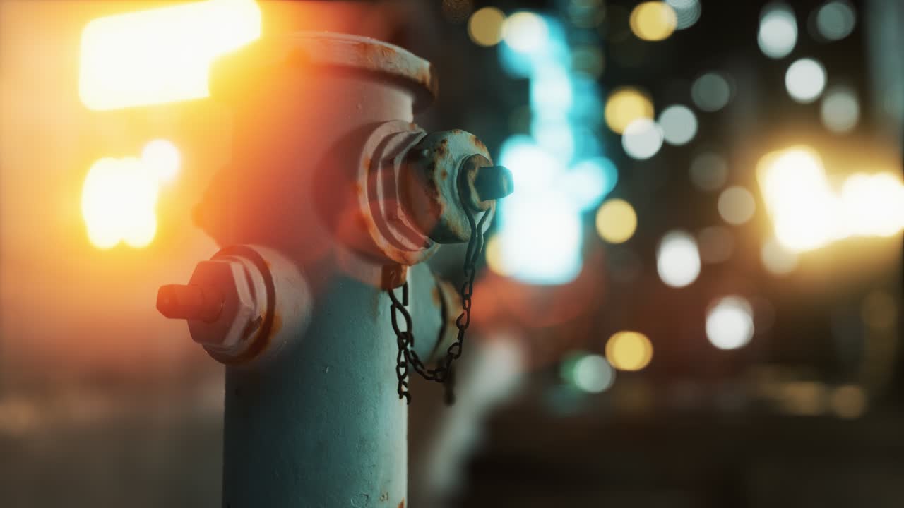 작은 마을의 소방 하이드런트