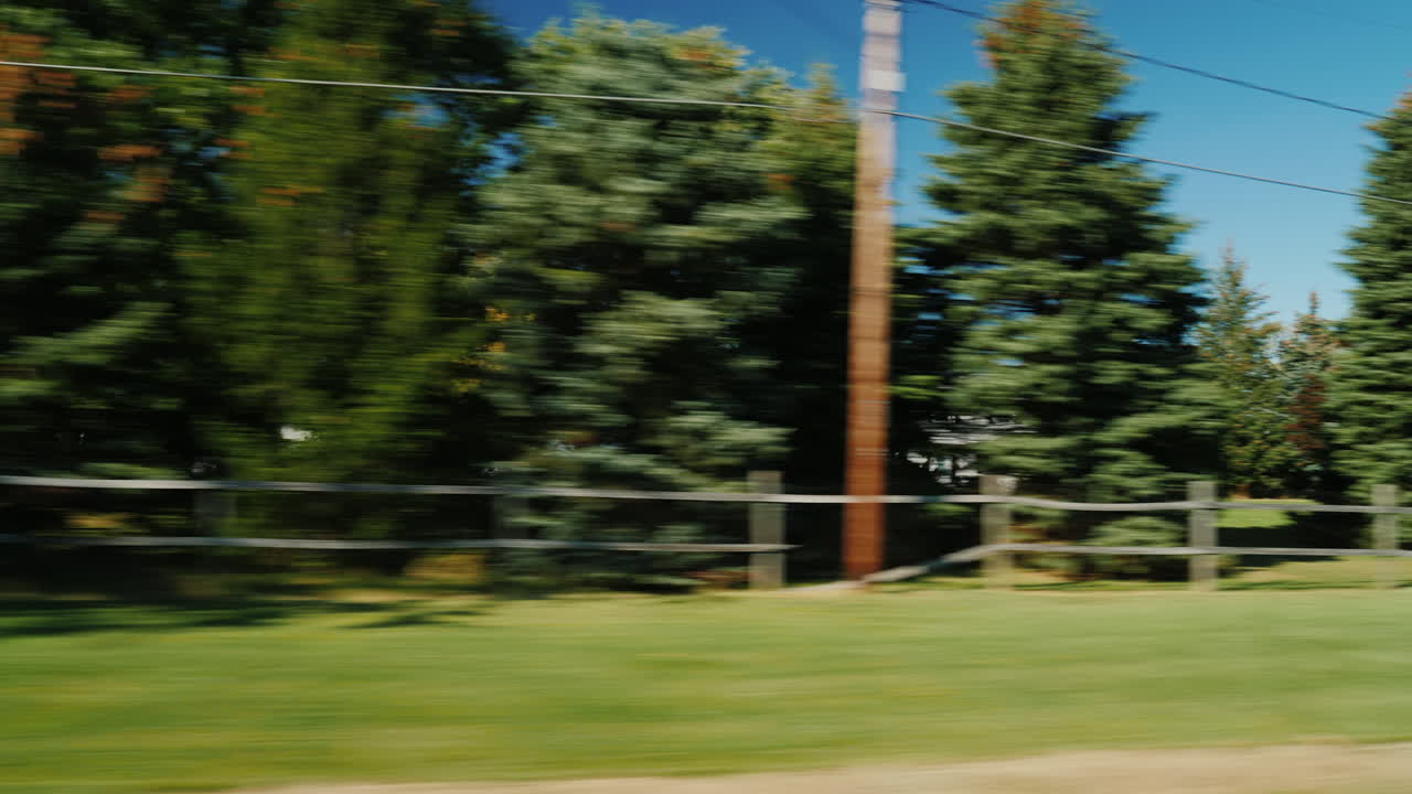 미국 교외를 통해 운전 01