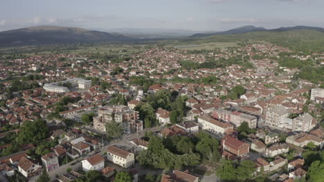vuelo sobre pirotski serbia, en verano