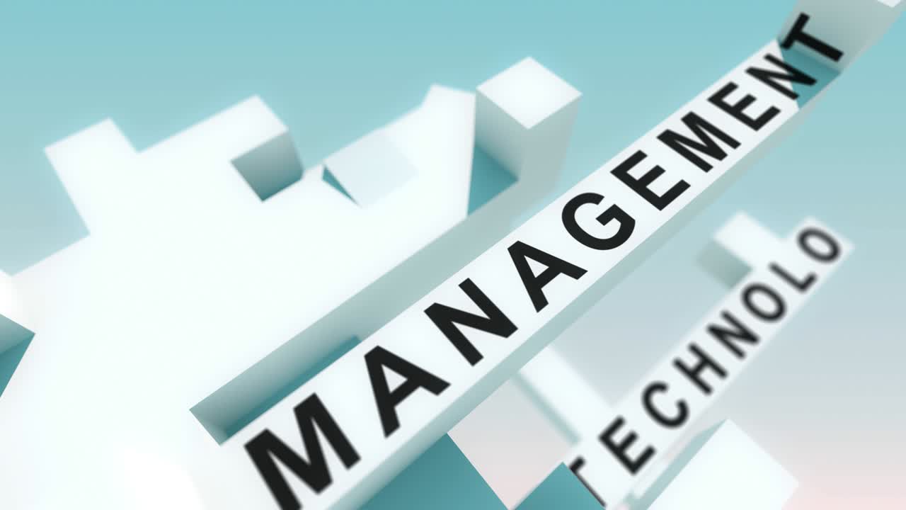 비즈니스 변환 단어: 큐브로 애니메이션