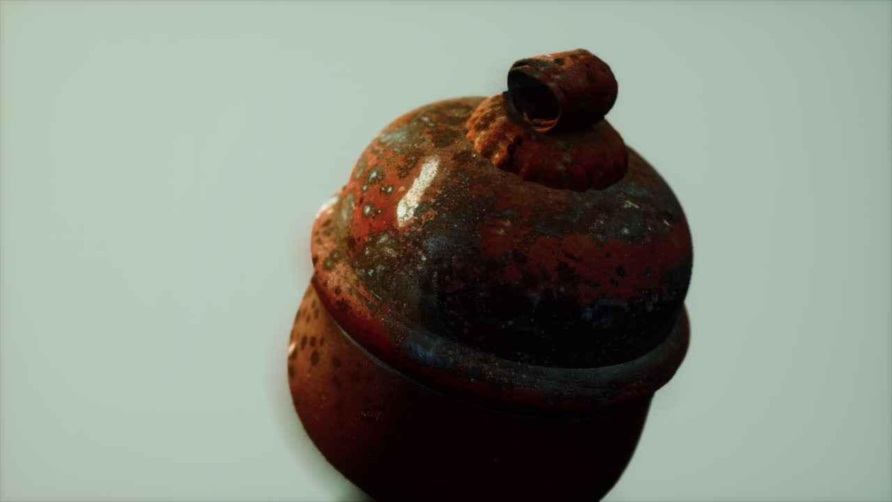 peligro viejo recipiente de gas oxidado