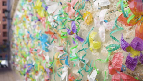 recycled plastic flower wall art