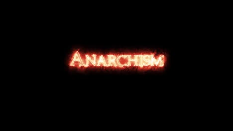 anarquismo escrito con fuego. bucle