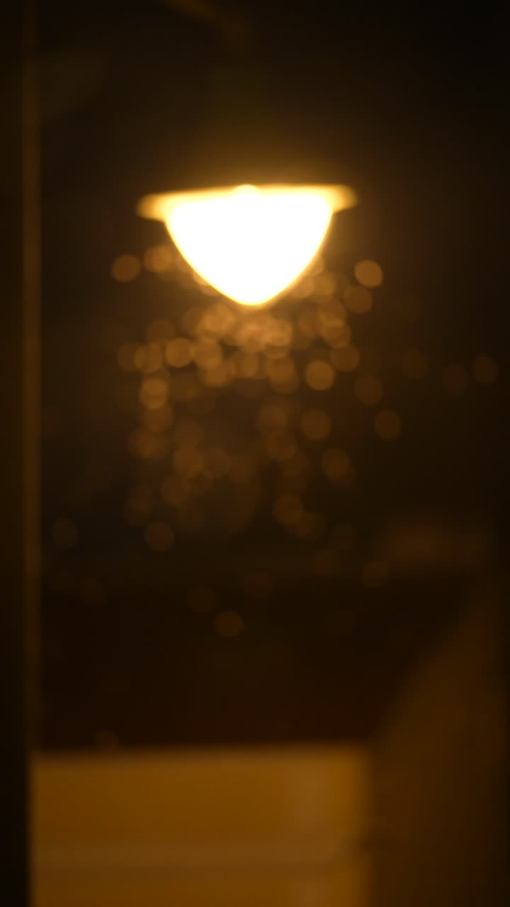 Abstract Bokeh and Street Light at Night