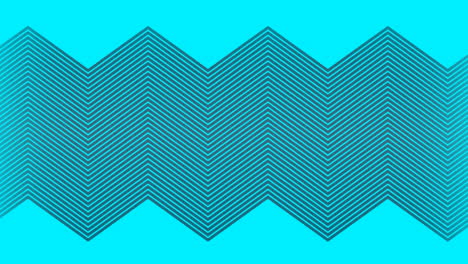 animación de líneas en zigzag que se mueven en movimiento hipnótico sobre fondo azul