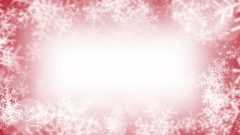 festive winter background with snowflakes