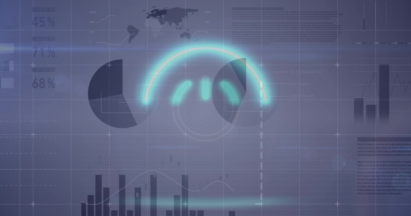 Animation of scope, statistics and data processing
