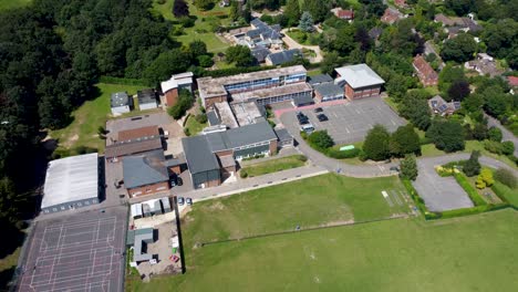 4k drone video of archbishops secondary school in canterbury, kent