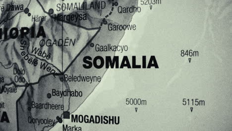 political map of somalia and surrounding regions