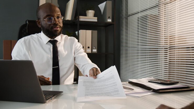 Business Meeting and Contract Signing