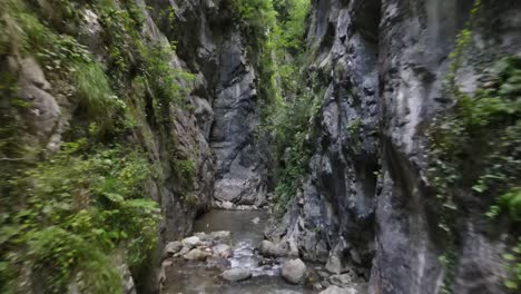 Hiking-Canyon-River-Aerial-Drone