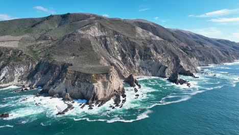 coast rocks at highway 1 in california united states