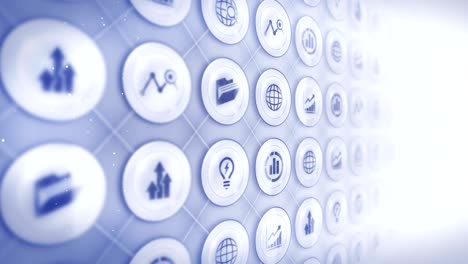 set of business icons, global business background, cg loop animation,
