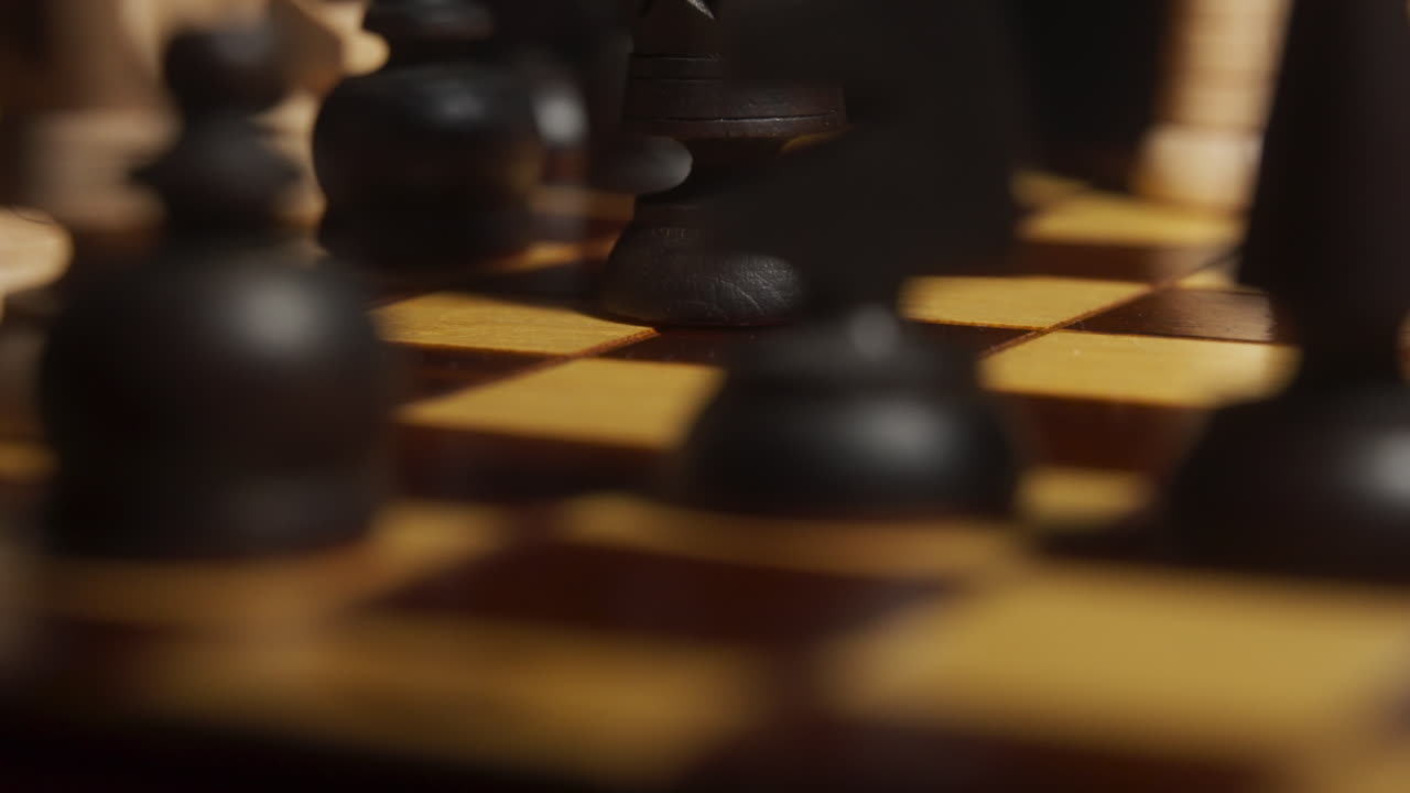 Chess Pieces on Board