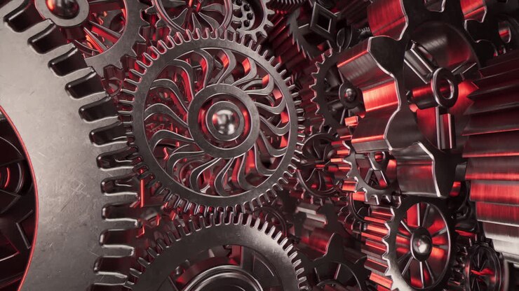 Industrial Red Gears