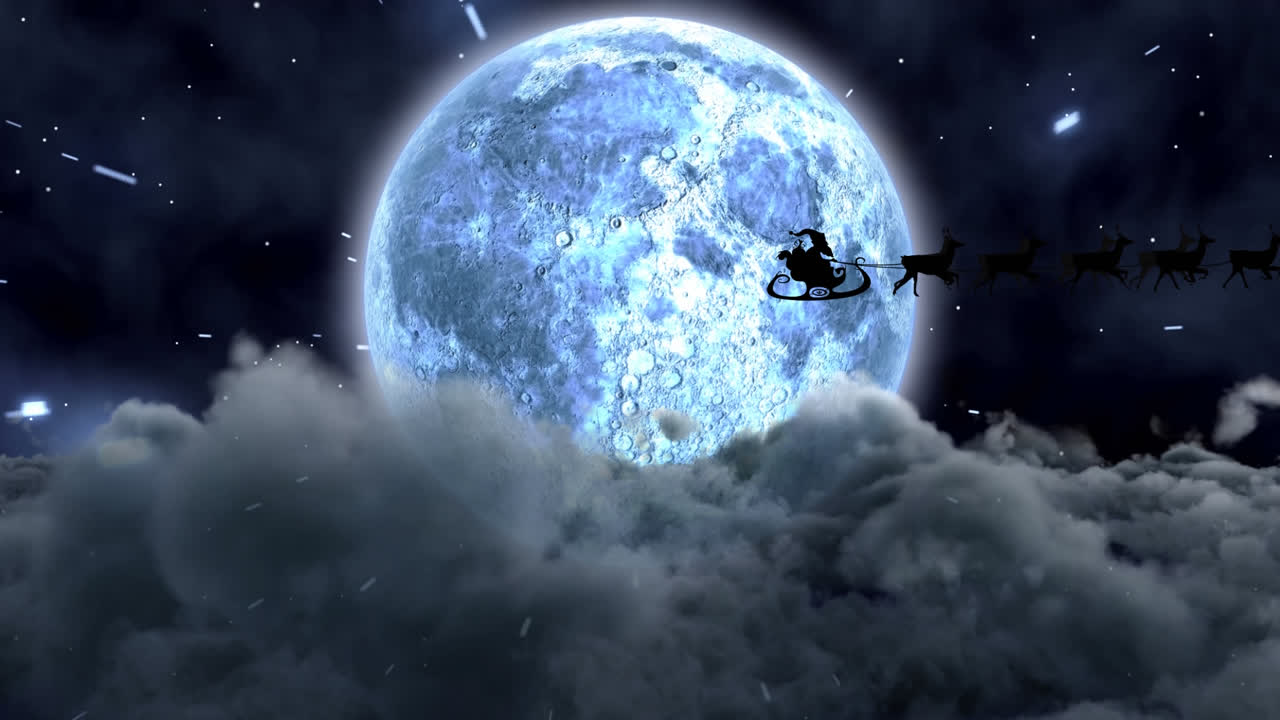 밤에 겨울 풍경