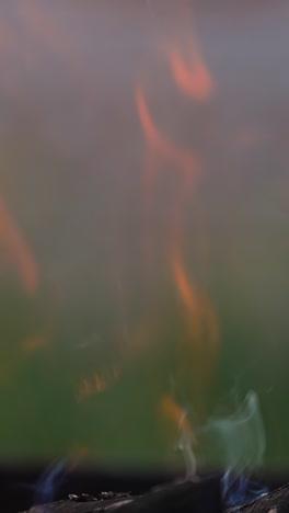 background of burning hot coals. close up view of bonfire burning outdoors