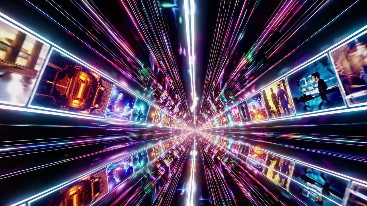 túnel digital de imágenes de hipervelocidad
