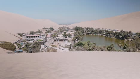 huacachina oasis in the peruvian desert