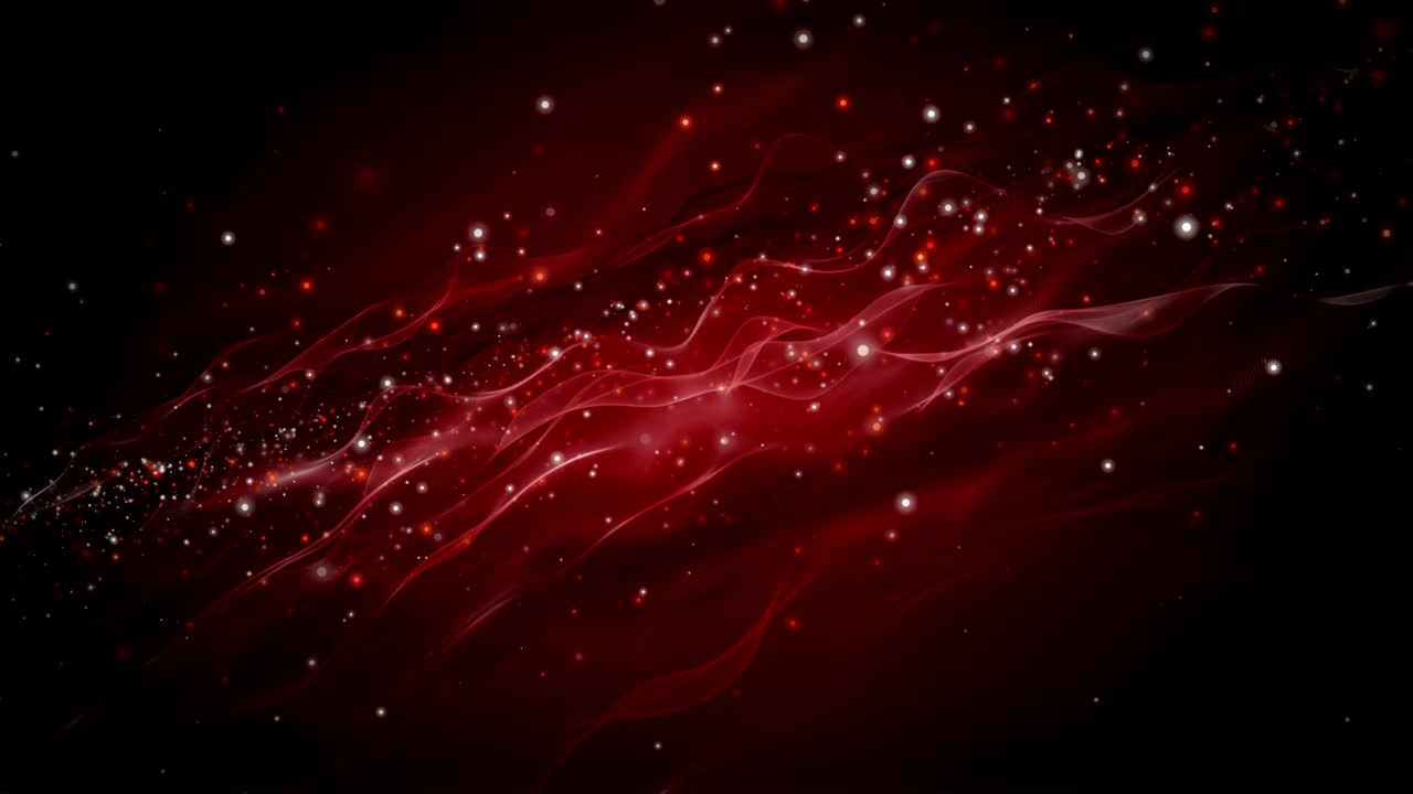 파동 물체와 반이는 입자를 느린 동작으로 보여주는 강력한 애니메이션, 4096x2304 루프 4k