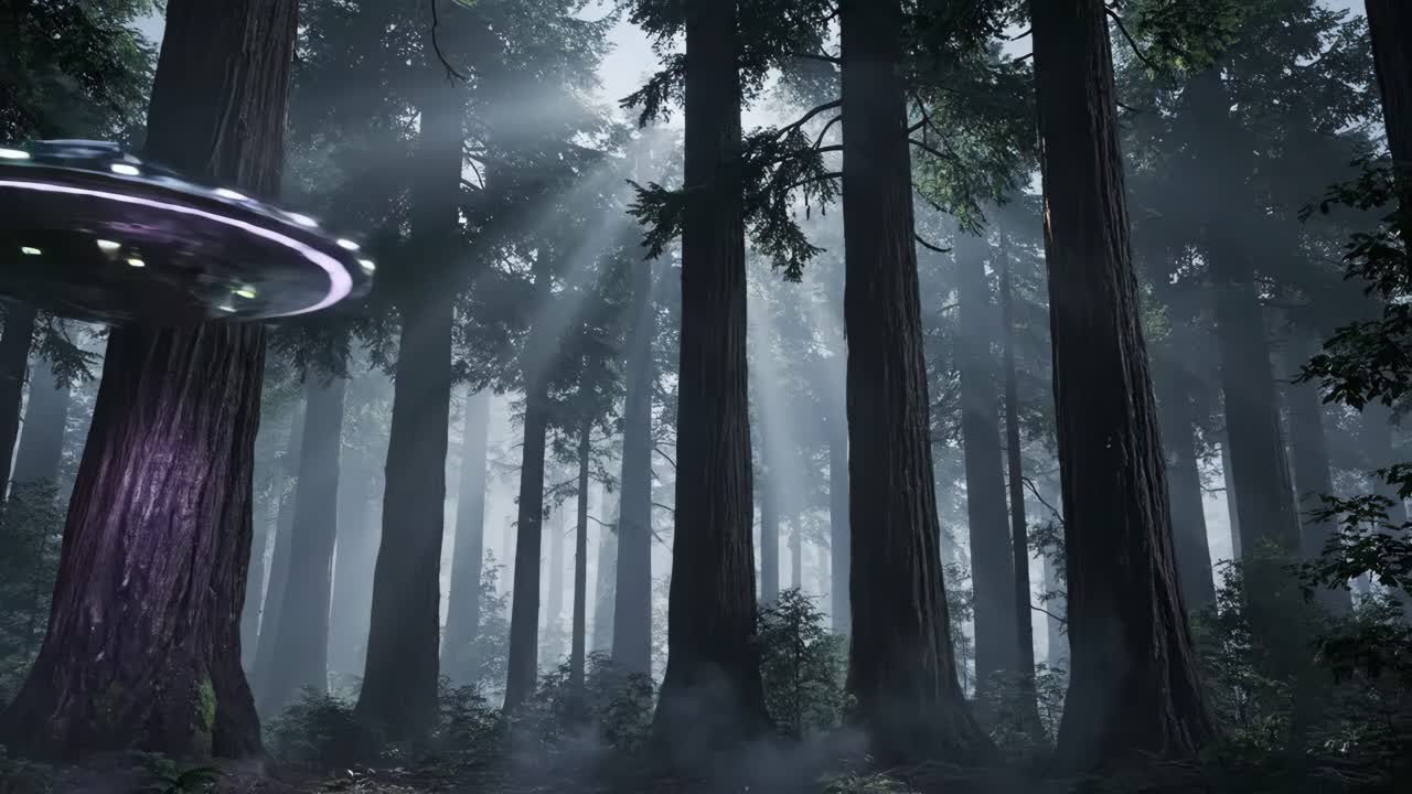 UFO in a Forest