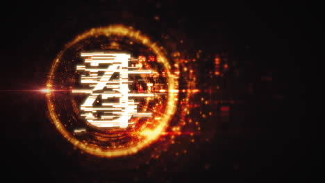 futuristic countdown timer animation from 10 to 0 seconds for video and film projects, featuring sleek digital effects, dynamic transitions, and high-tech visual elements