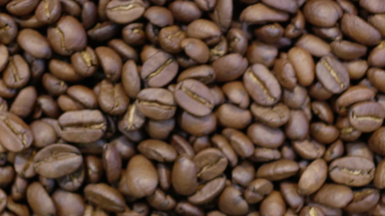 Immergiti nelle ricche texture e negli aromi dei chicchi di caffè appena tostati in una scena vivace.