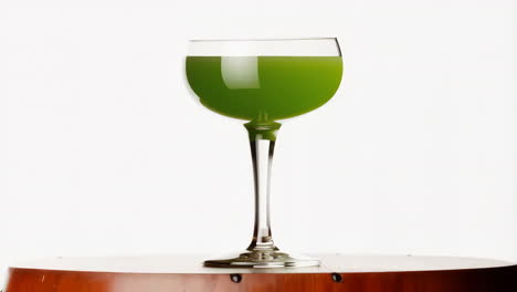 glass of green juice