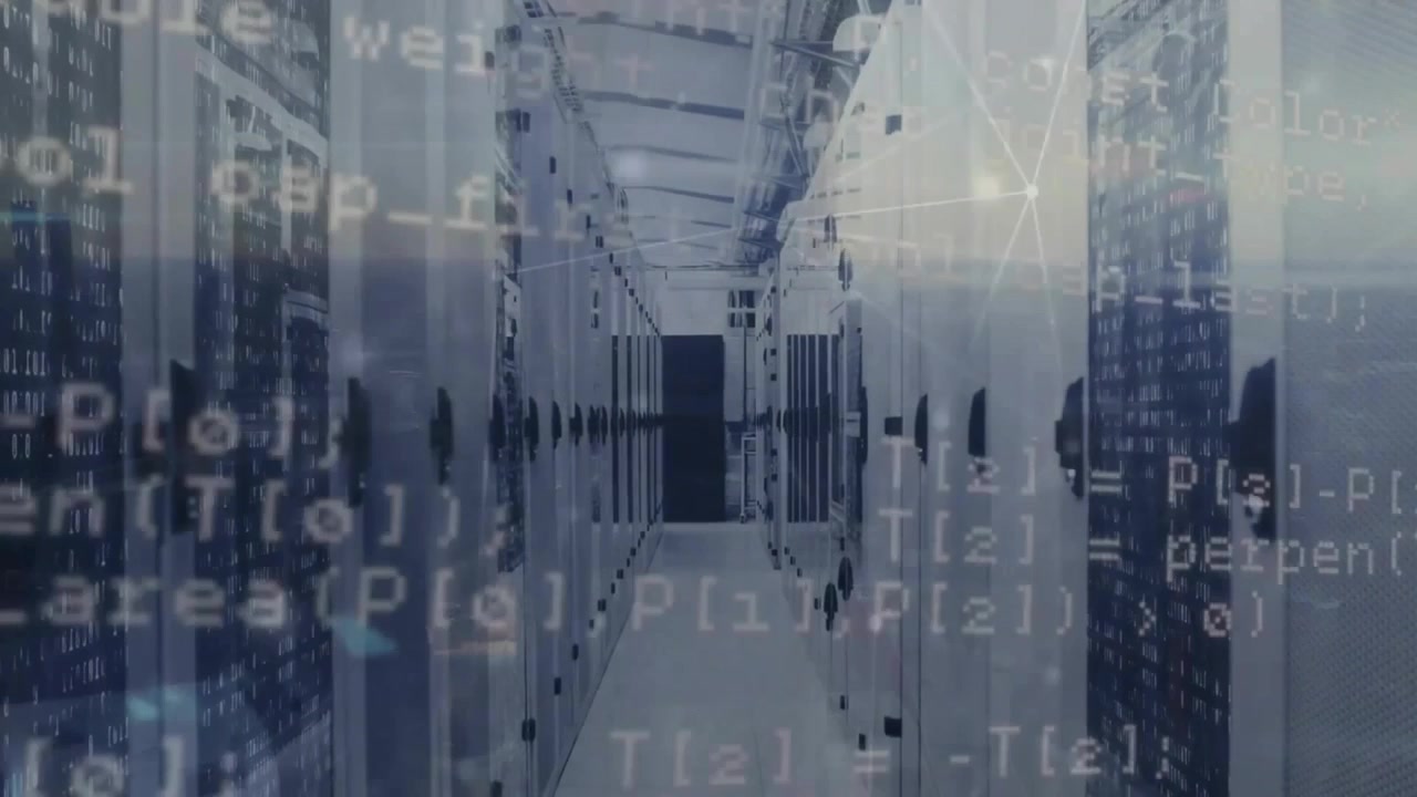 Animation of data processing over computer servers