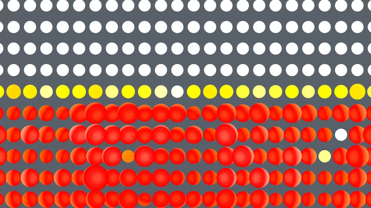 renderización 3d del bucle de transición de la esfera para uso gráfico de movimiento