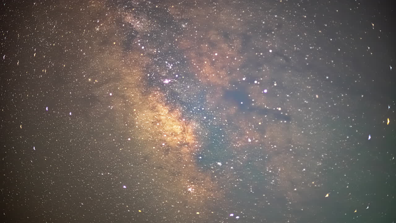 The core of the Milky Way as seen from Earth - time lapse