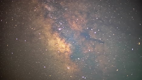 the core of the milky way as seen from earth - time lapse