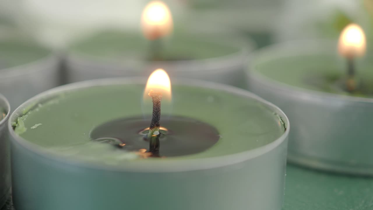 Close-up of Tealight Candles