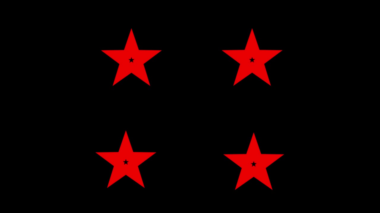 Shape animation star spreading motion graphics