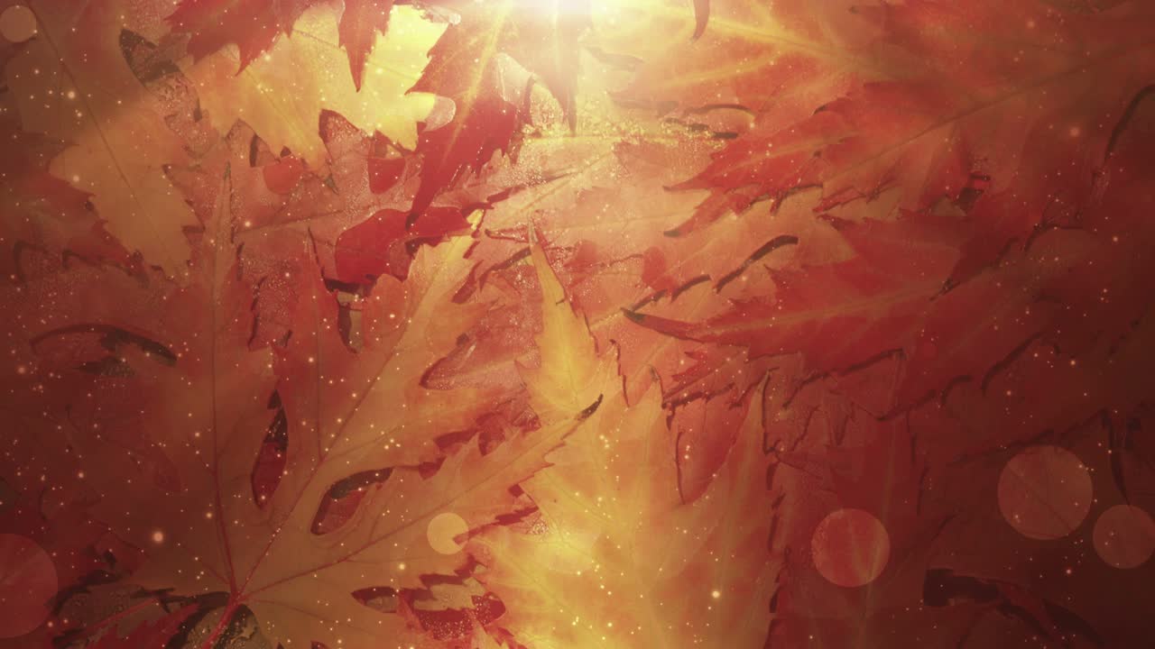 colorido ciclo de fondo de la temporada de otoño