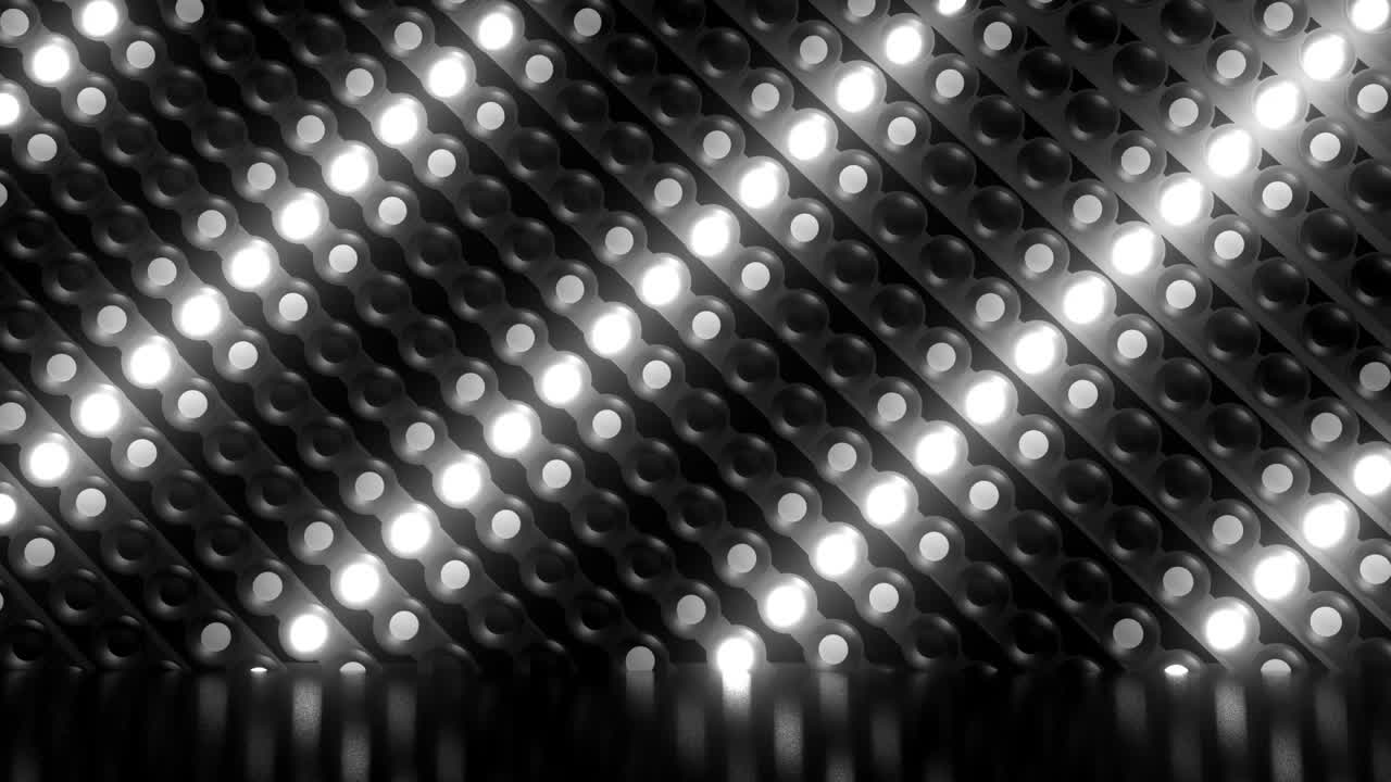 Black and white stage lights pattern