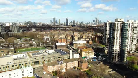 beautiful aerial view of buildings in the city of london