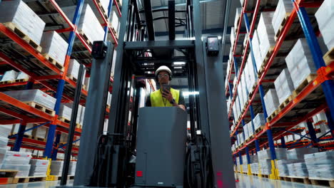 werkzaamheden met vorkheftrucks in magazijnen