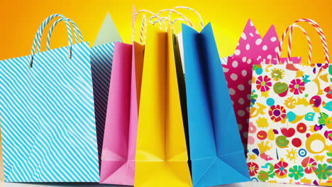 assortment of colorful shopping bags