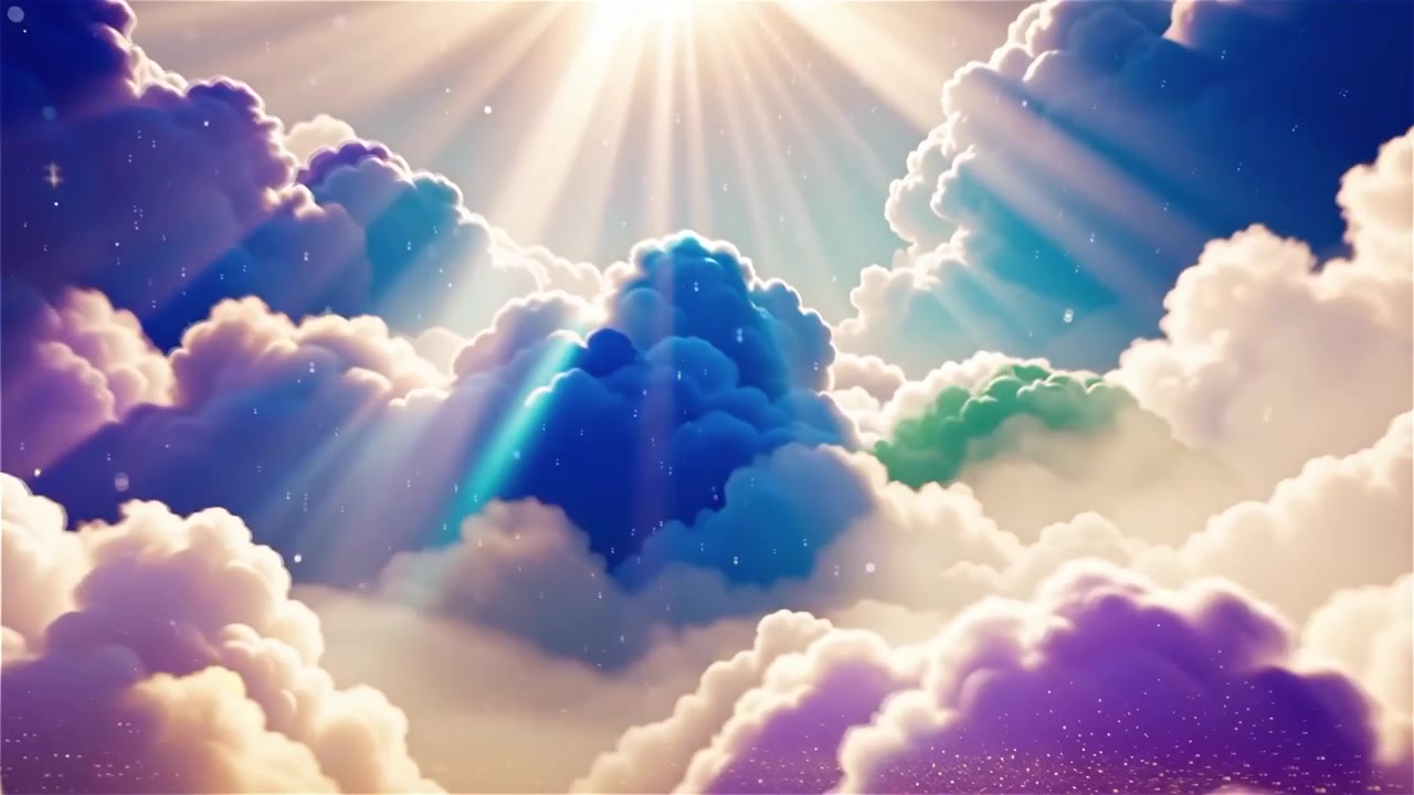 Christian Heavenly Light Worship Background