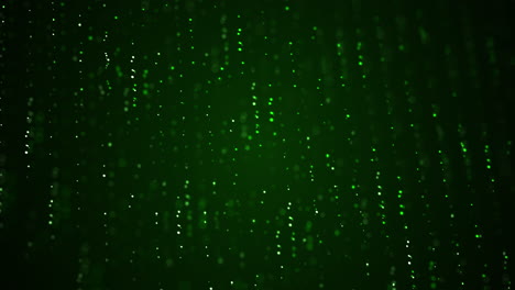 green particles abstract background