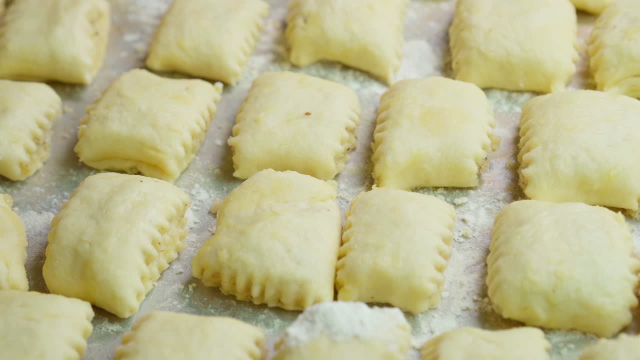 Kyata. Sweet pastries on a tray