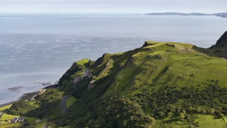 garron point on the antrim coast road in northern ireland