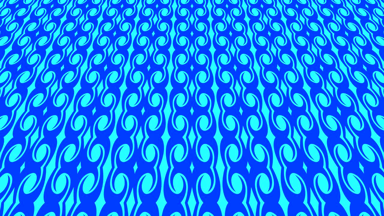 Graphic video pattern with geometric figures that tilts up and moves.