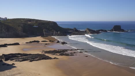 praia dos machados beach in costa vicentina, portugal