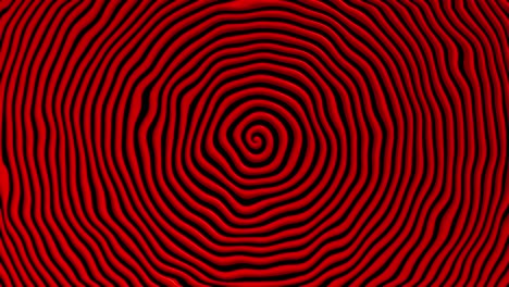 espiral rotación roja en negro